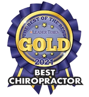 A badge awarding Elevate Health Chiropractic as Best Chiropractor 2021