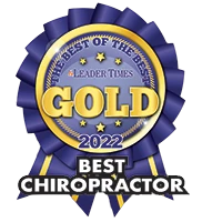A badge awarding Elevate Health Chiropractic as Best Chiropractor 2022